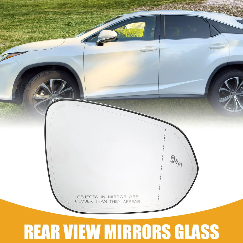 Right Side Rear View Mirror Glass Replacement for Lexus RX350 (2016–2022)