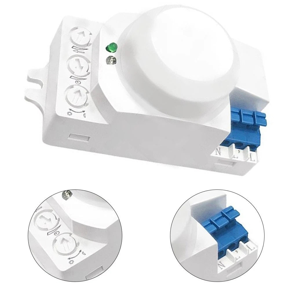 Microwave Sensor Switch for Indoor Outdoor Installations (360° Sensing Range)