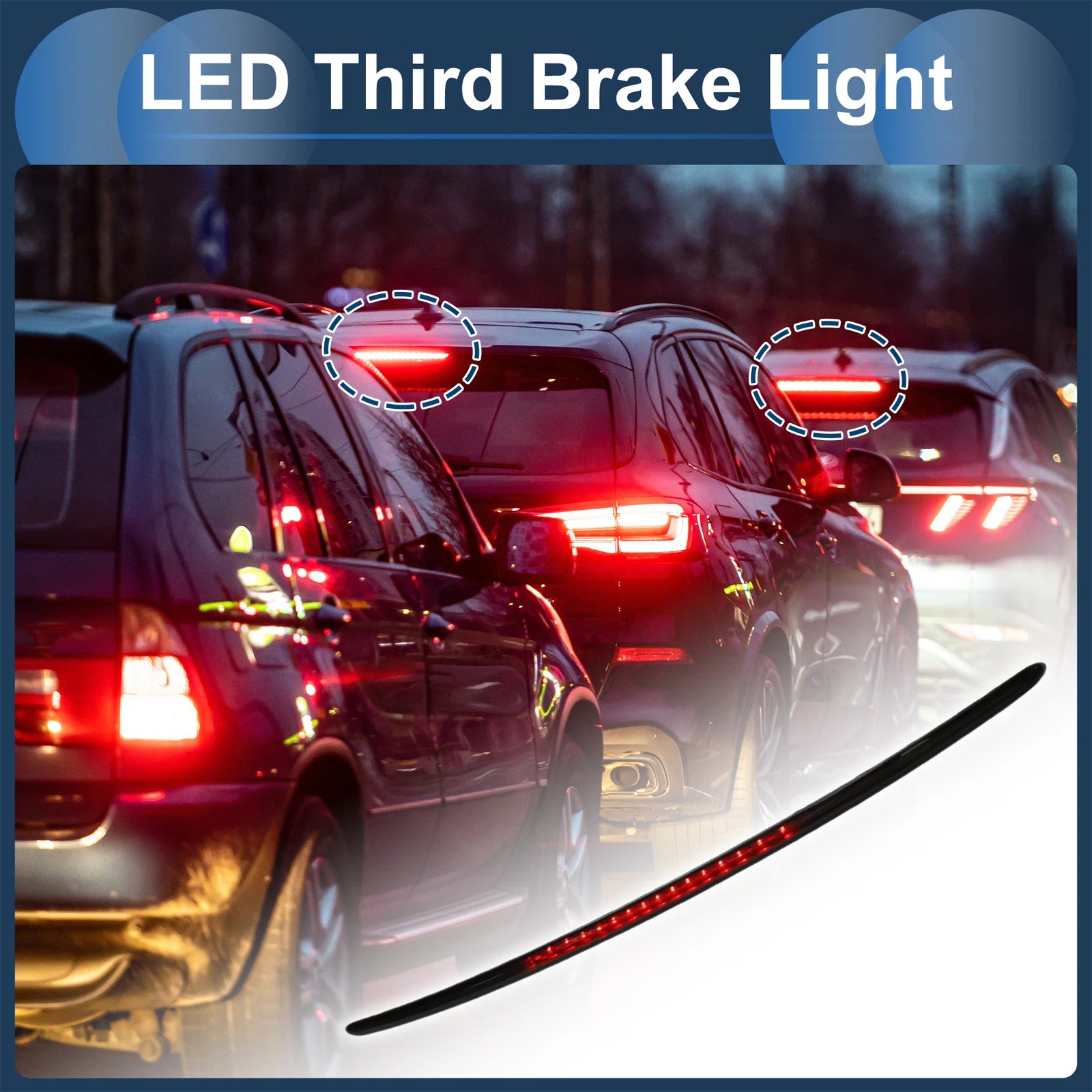 LED Third Brake Light for Mini Cooper (2008–2013) Black Housing