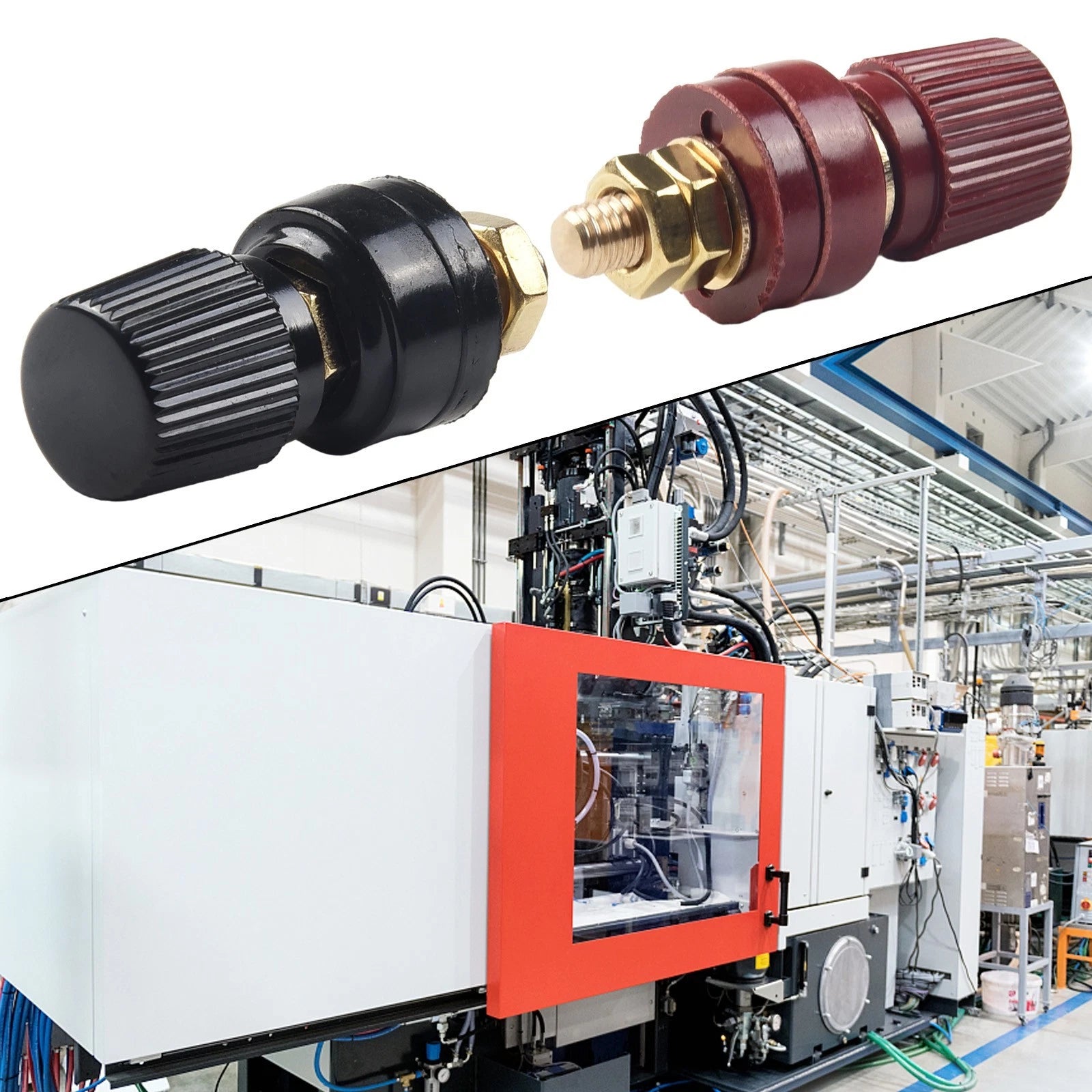 Brass Binding Post for Welding Machines and Charging Generators