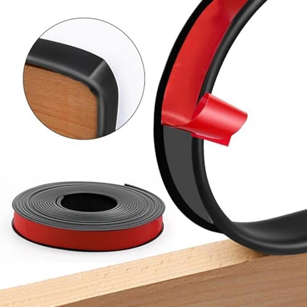 2M U Shaped TPE Edging for MDF Shelves and More