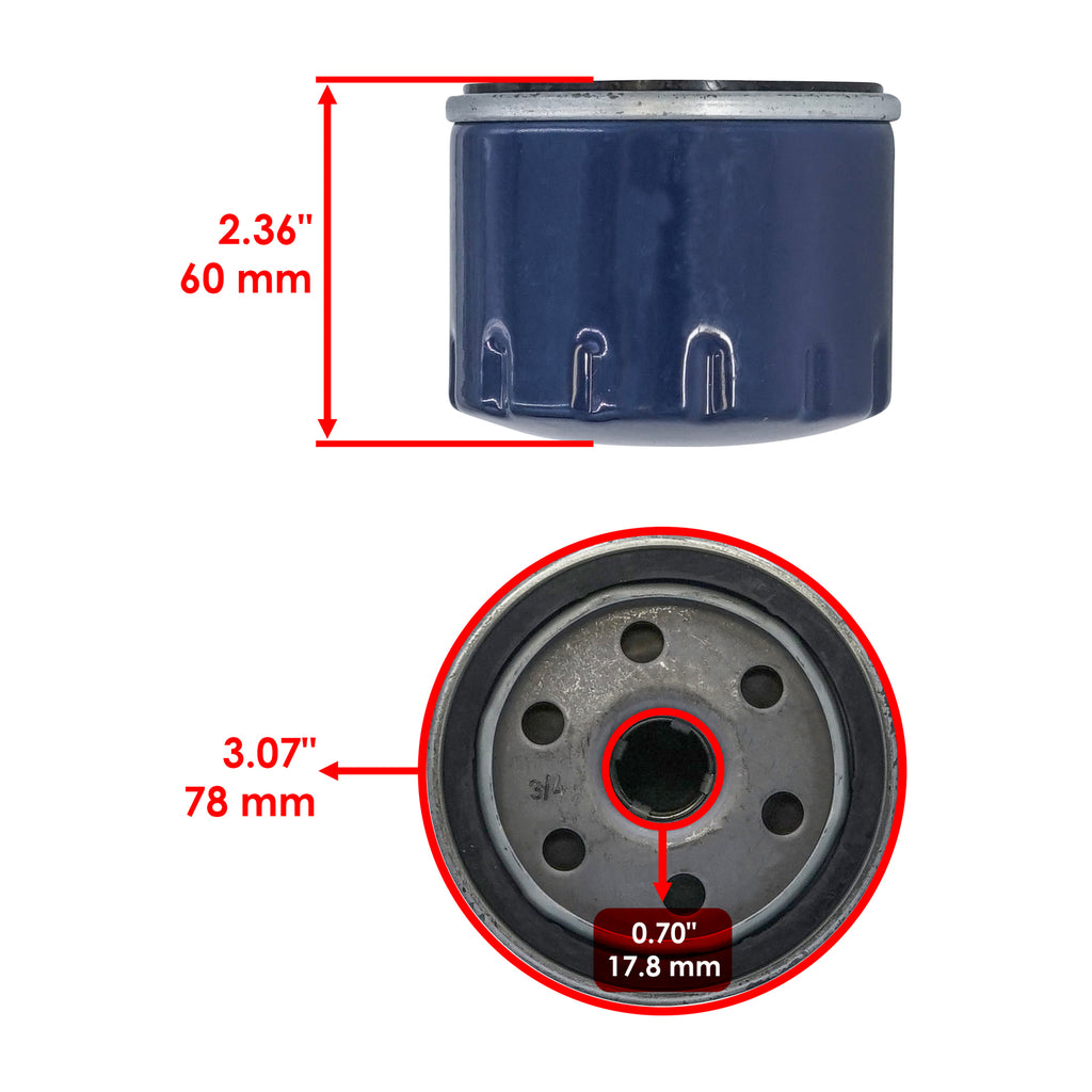 Air and Oil Filter Replacement Kit for John Deere LT166 (2004–2017)