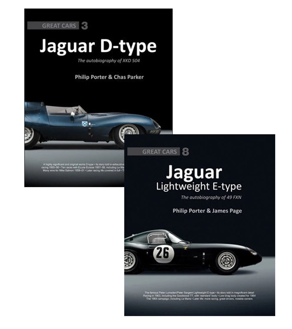2 Book Set for Jaguar D-Type & Lightweight E-Type (1954–1965)