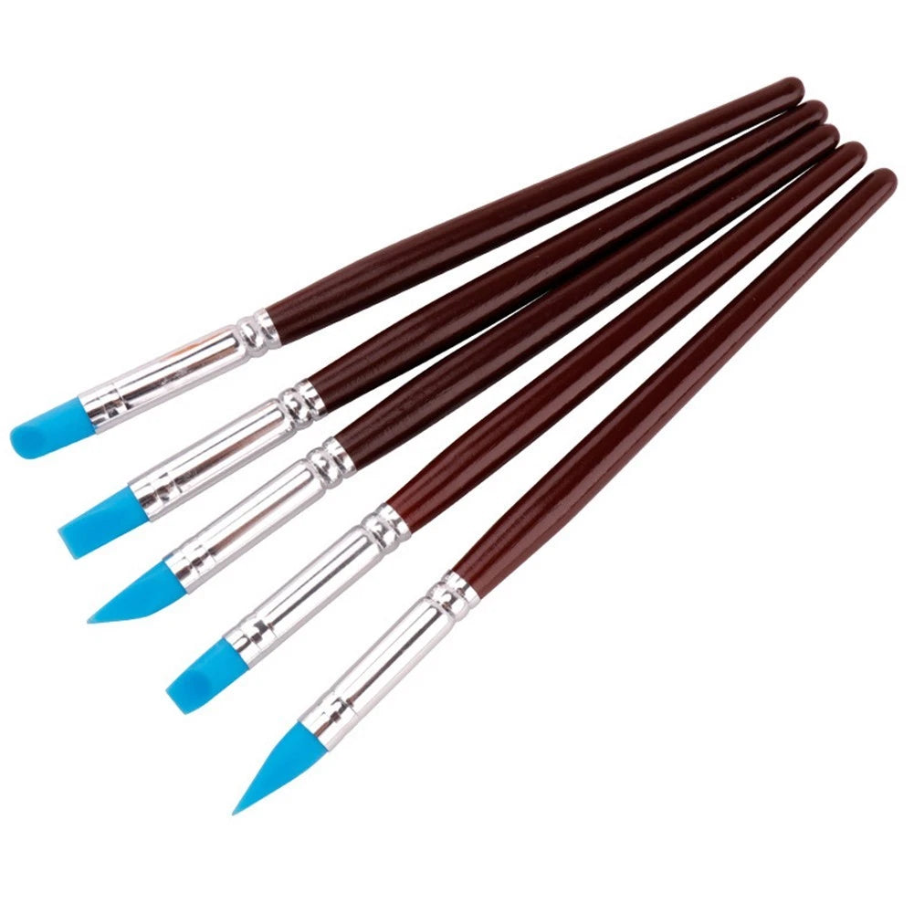 5PCS Silicone Sculpting Tools for Nail Art and Styling