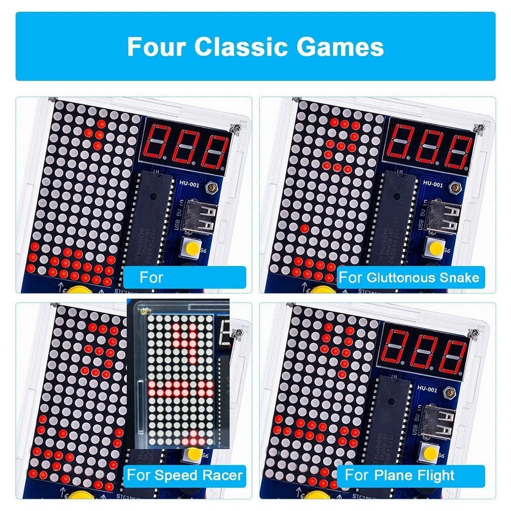 Soldering Project Kit for Portable Game Console (Kids & Adults)