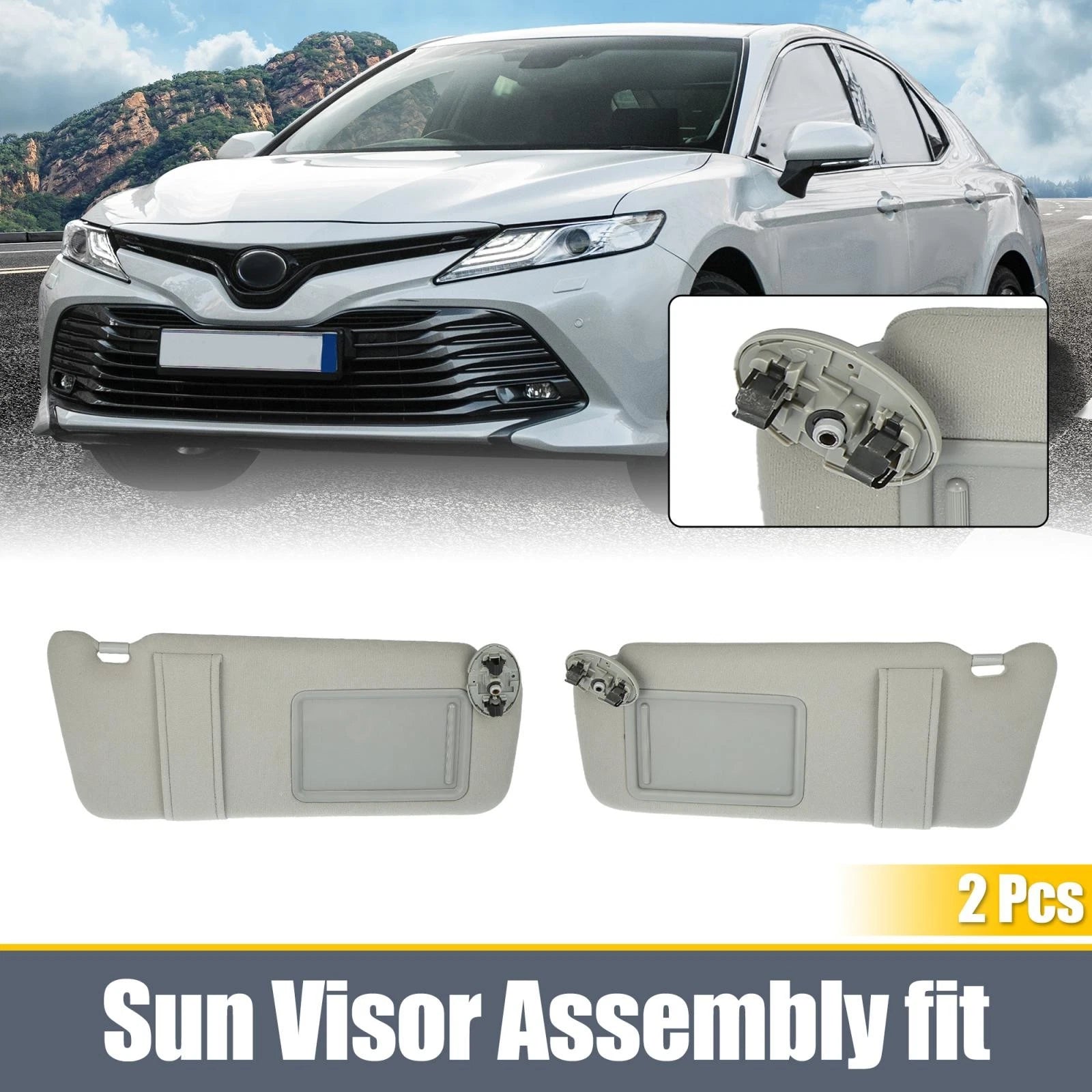 Sun Visor Assembly Kit 2PCS for Toyota Camry Left Right (2012–2024)