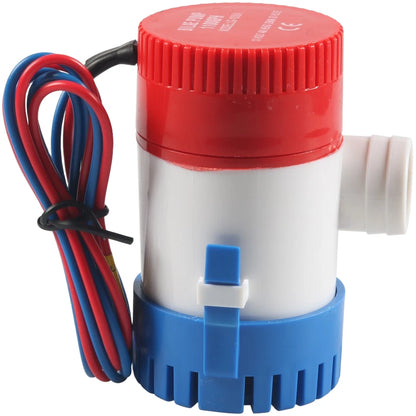 12V Marine Bilge Pump 1100 GPH for Quiet Reliable Operation