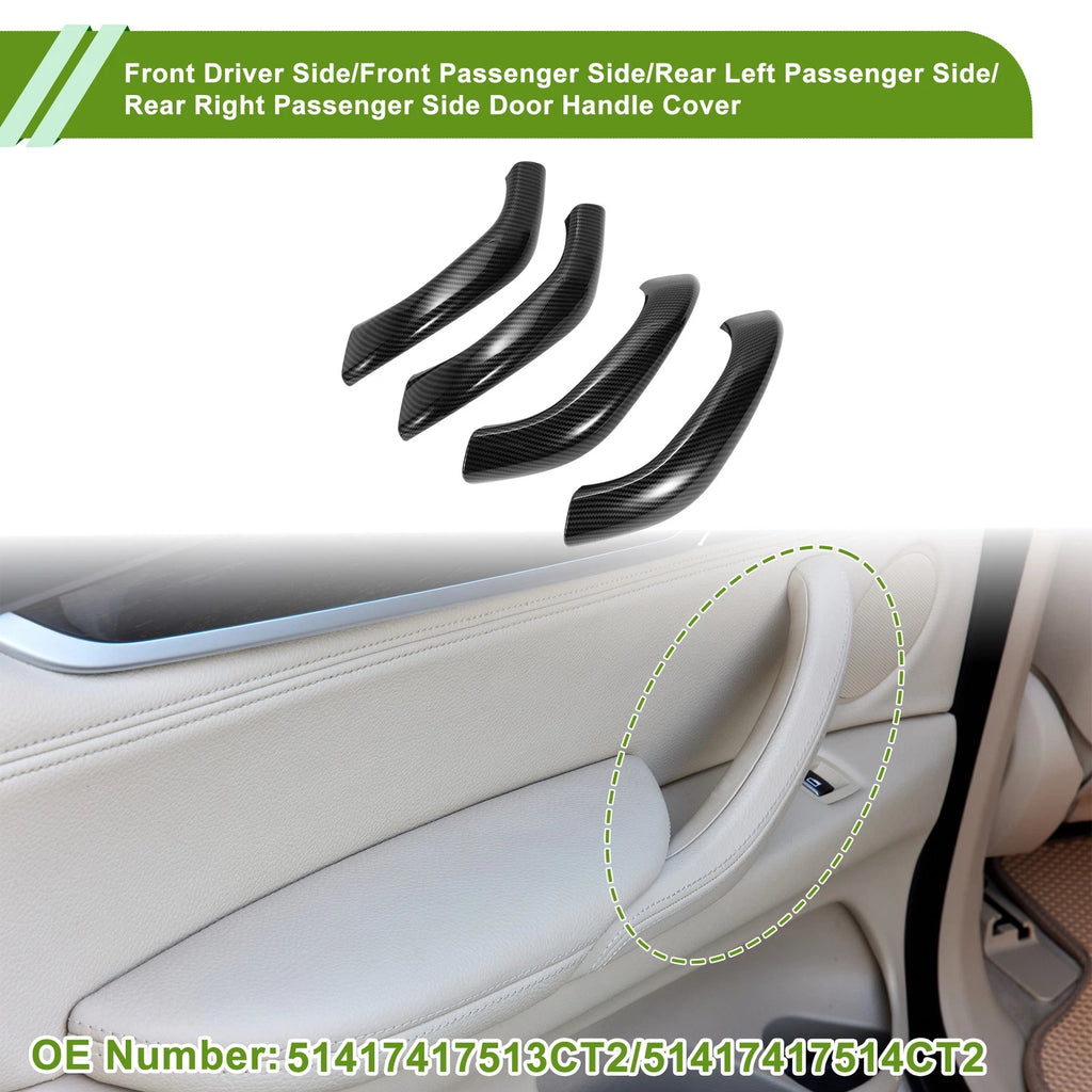 Door Panel Handle Pull Trim Cover Replacement for BMW X1 F48 (2016–2022)
