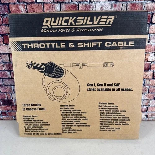 Control Cables 11' Pair for Mercury Mariner Mercruiser (897977A11)