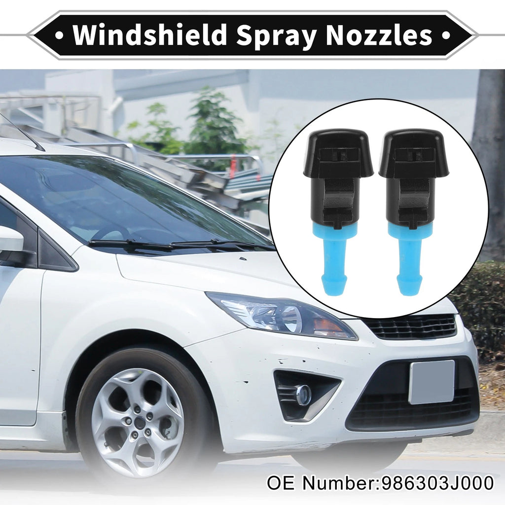 2Pcs Front Windshield Washer Nozzle Replacement for Kia Borrego (2008–2012)