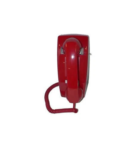 Cortelco Wall No Dial Red Phone 2554NDL-RD 255447-VBA-NDL