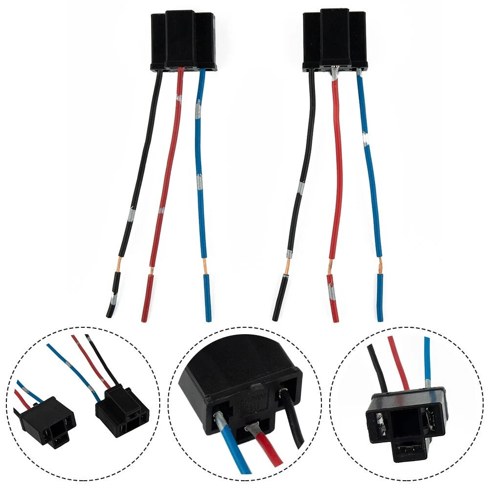 2X H4 Repair Bulb Holder Socket Connector for