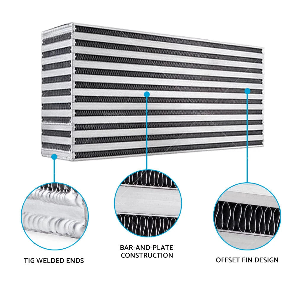 3" Intercooler for Universal Applications (450x300x76mm) Turbo Bar Plate FMIC