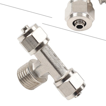 3PCS Lock Cylinder Air Pipe Tee Joint 6mm for Tire Changer