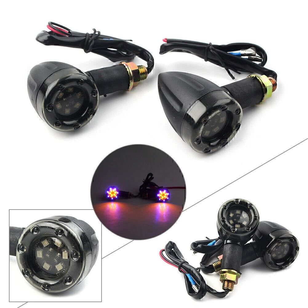 8mm LED Turn Signal Light Indicators Bulb for Harley (Universal)