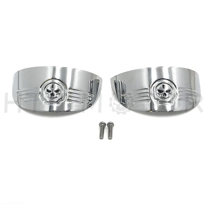 Skull Turn Signal Visors for Harley FXRT (1986–1992), FLST (1986–1990), FLSTC (1988–2017), FLHR (1994–2017)