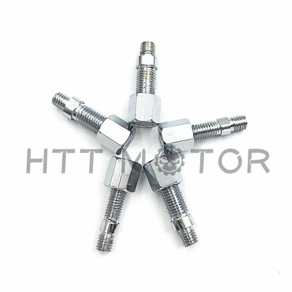 Chrome 8MM 10MM Flame Twisted Diamond Rear View Mirrors for Cruiser Chopper