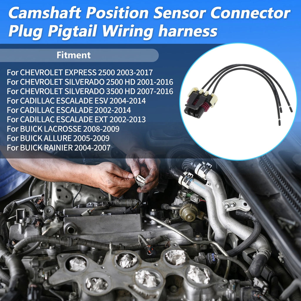 Camshaft Position Sensor Connector Plug Pigtail for Chevrolet Cruze (2011–2016)