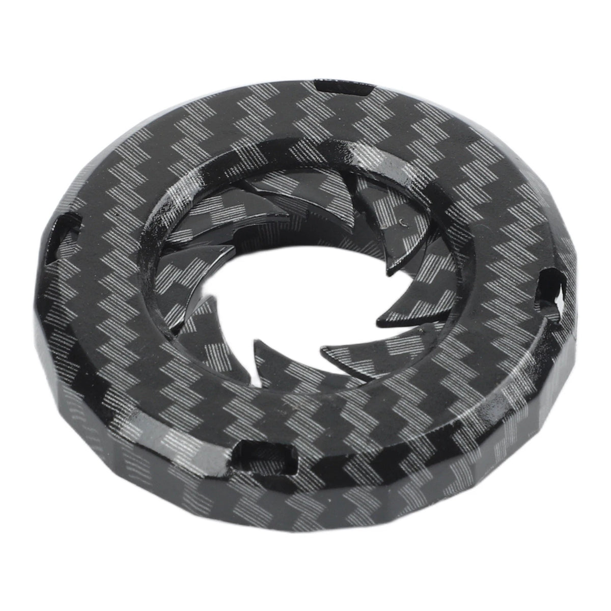 Carbon Fiber Engine Start Stop Button Cover Rotary Switch for Automotive Use