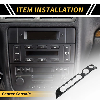 Carbon Fiber Pattern Console AC Switch Button Trim for Toyota Tacoma (2005–2020)
