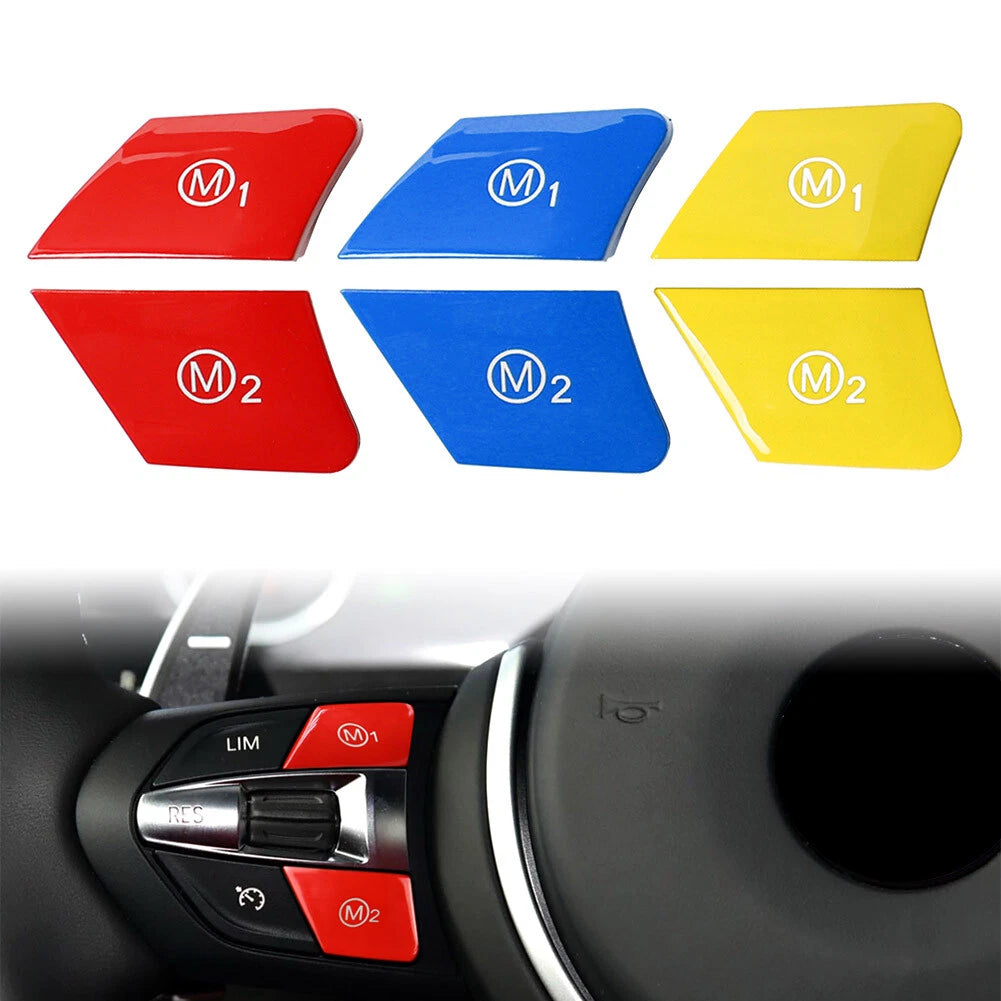 Steering Wheel Mode Switch Button Cover for BMW 1 2 3 4 5 6 Series X5 X6 (M1 M2)