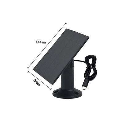 5W Solar Panel for Outdoor Cameras (IP67 Weatherproof, Easy Installation)