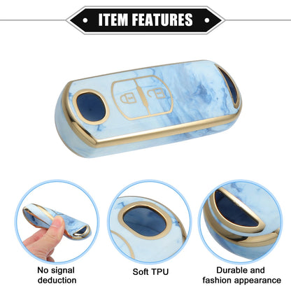 2 Buttons Remote Smart Key Fob Cover Case for Mazda CX-3 CX-4 CX-5 (2016–2021)