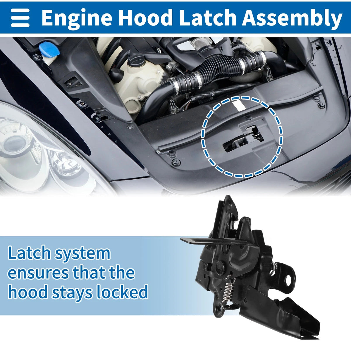 Hood Latch Assembly for Toyota Venza (2009–2016) No. 535100T010
