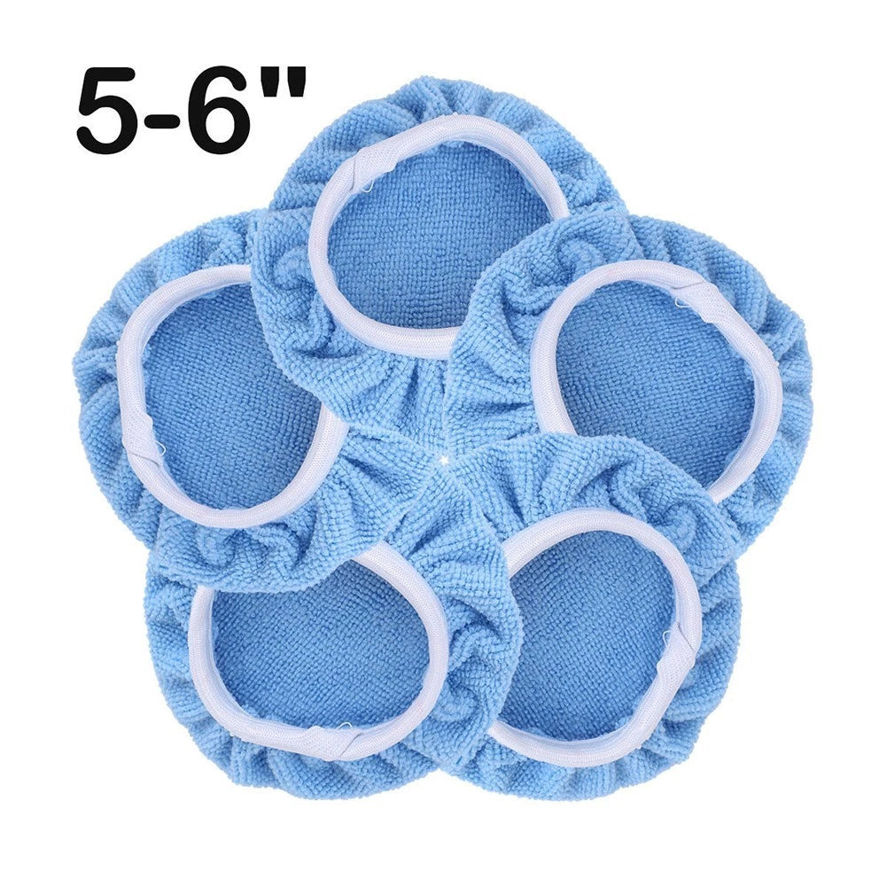 5X Soft Microfiber Auto Car Polisher Pad Set