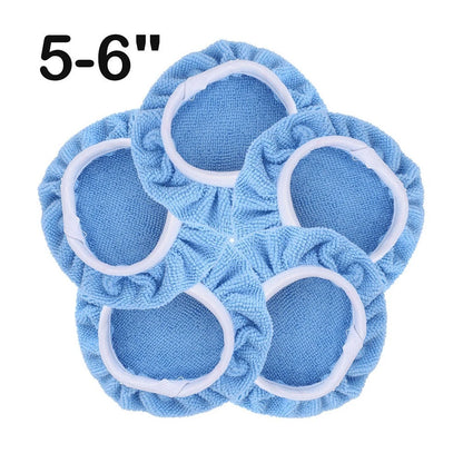 5X Soft Microfiber Auto Car Polisher Pad Set