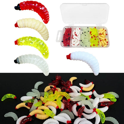 100pcs Soft Fishing Lure for Salmon and Trout