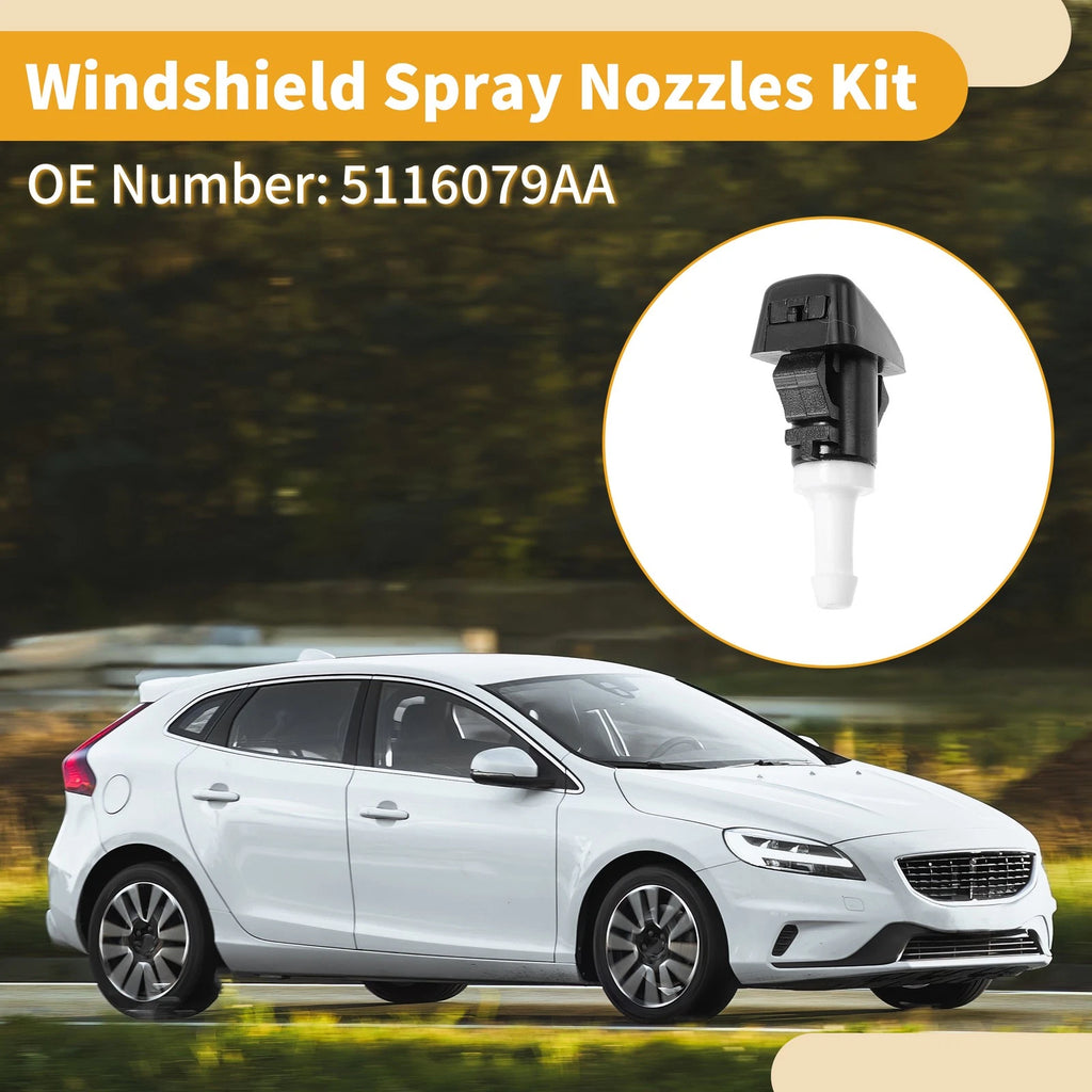 Windshield Washer Nozzle Kit for Dodge Ram 1500 2009–2010