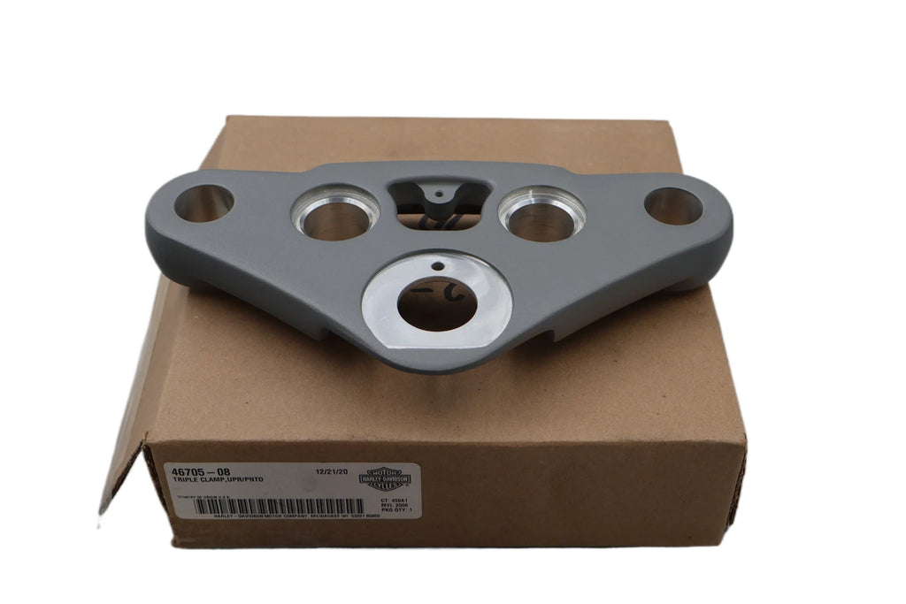 OEM Upper Triple Clamp for Harley-Davidson FXCW/C Softail (2008–2009)
