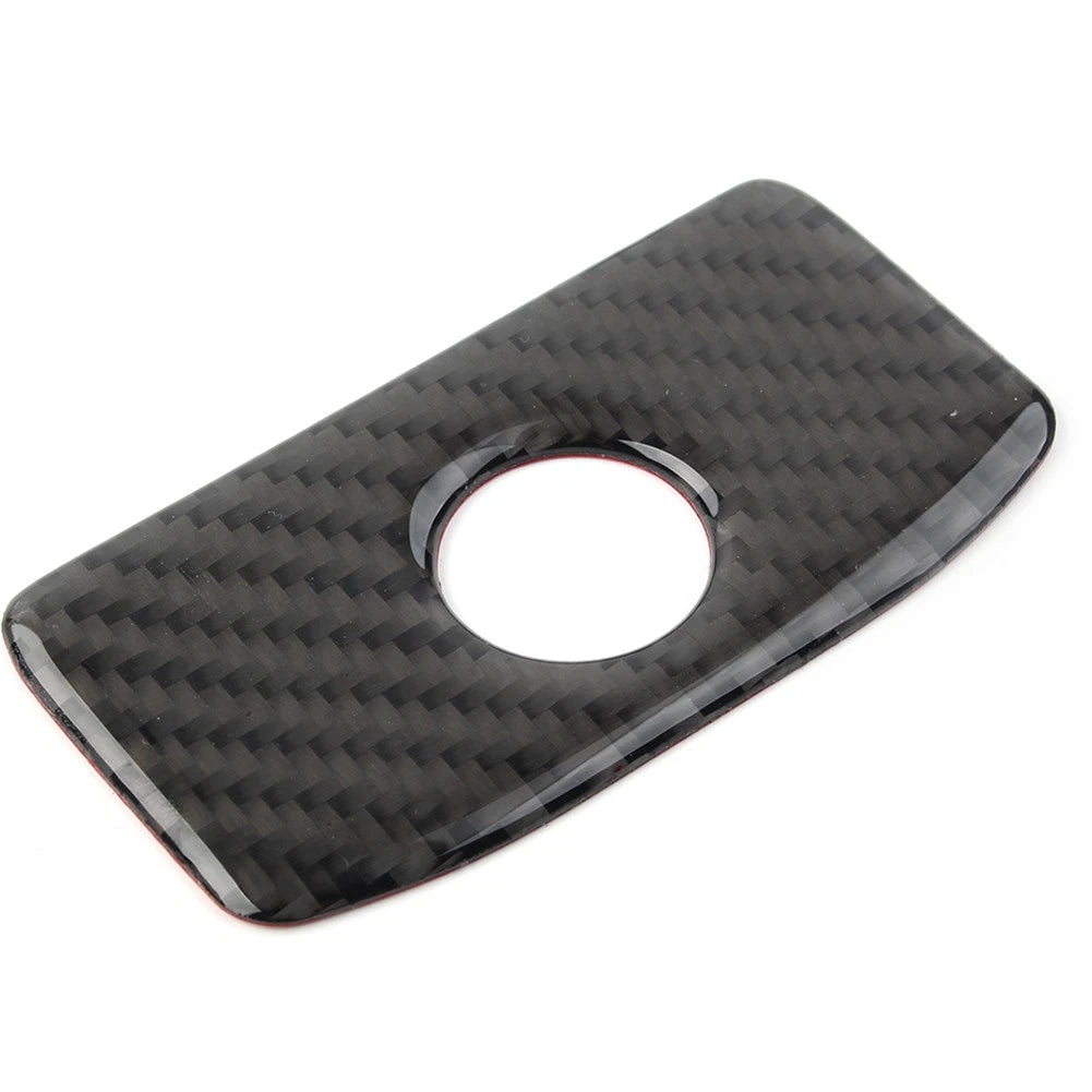 Carbon Fiber Copilot Storage Box Handle Cover Trim For Subaru Forester 2013-2018