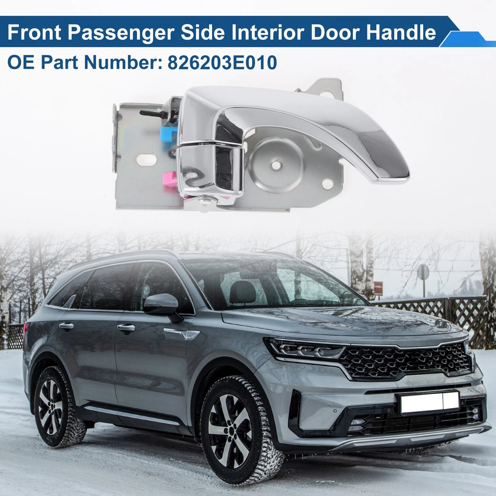 Front Driver Side Interior Door Handle for Kia Sorento (2003–2009) No. 826203E010