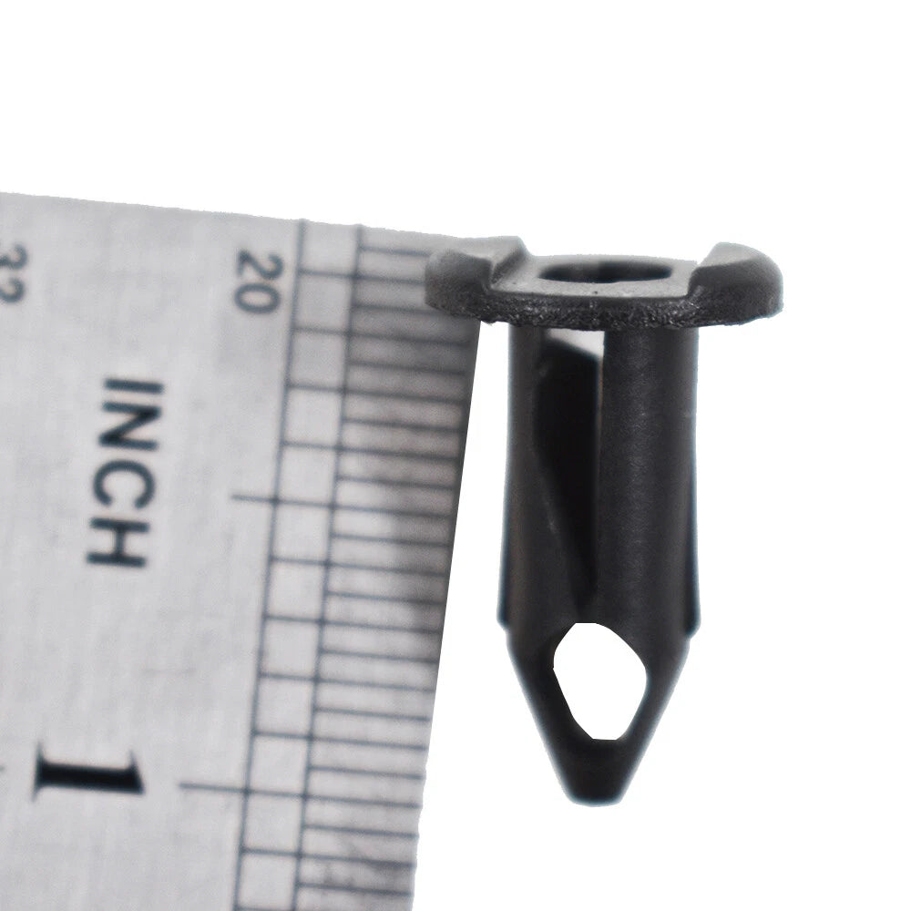 100x Plastic Rivets Fastener for Auto Fender Bumper Clips (8mm Dia)
