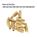 10pcs Main Jet #180-#205 for PWK PE OKO KOSO Carburetor (Motorcycle)