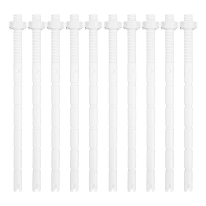 Set of 10 Dual Push Buttons and Rods for Efficient Bathroom Solutions