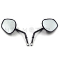 Black Rearview Mirrors for Harley Davidson FLSTC FXDB DYNA FXDF FLSTF (8mm)