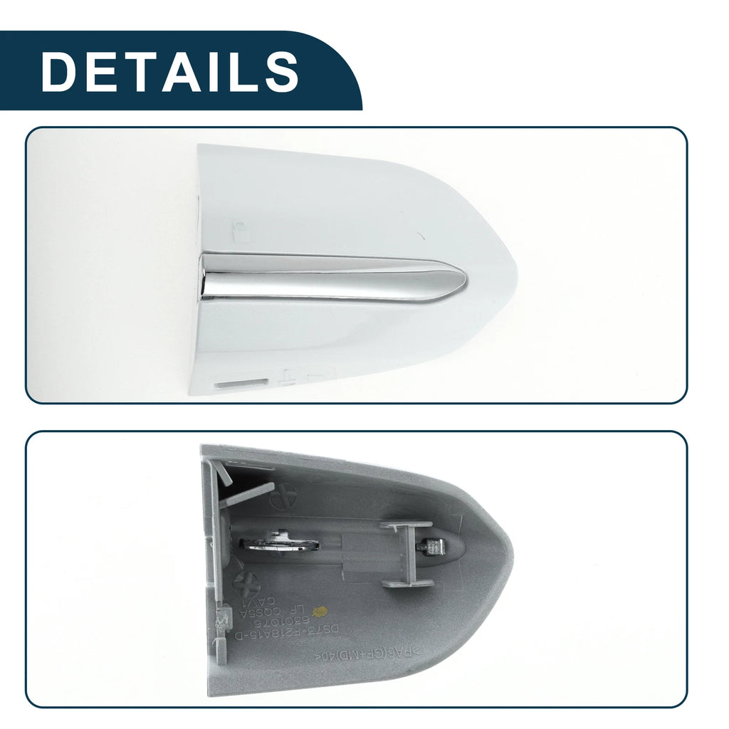 Front Left Door Handle Cover Trim for Ford Mondeo Edge Taurus (2013–2020) White