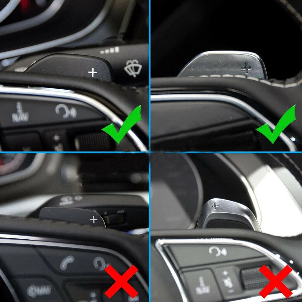 Steering Wheel Paddle Shifter Extension for Audi A3 A4 A5 A6 A7 A8 Q3 Q5 Q7 TT (2010–2023)
