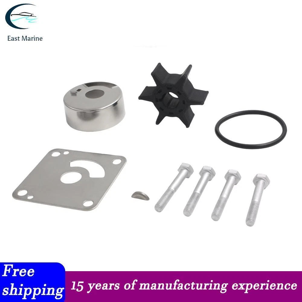 Water Pump Impeller Kit for Yamaha 20 25 HP Outboard (20D 25N) 6L2-W0078