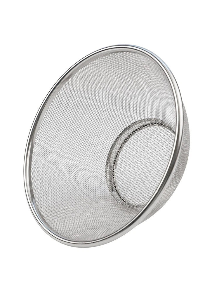 Round Edged Stainless Steel Basket for Easy Kitchen Vegetable Washing