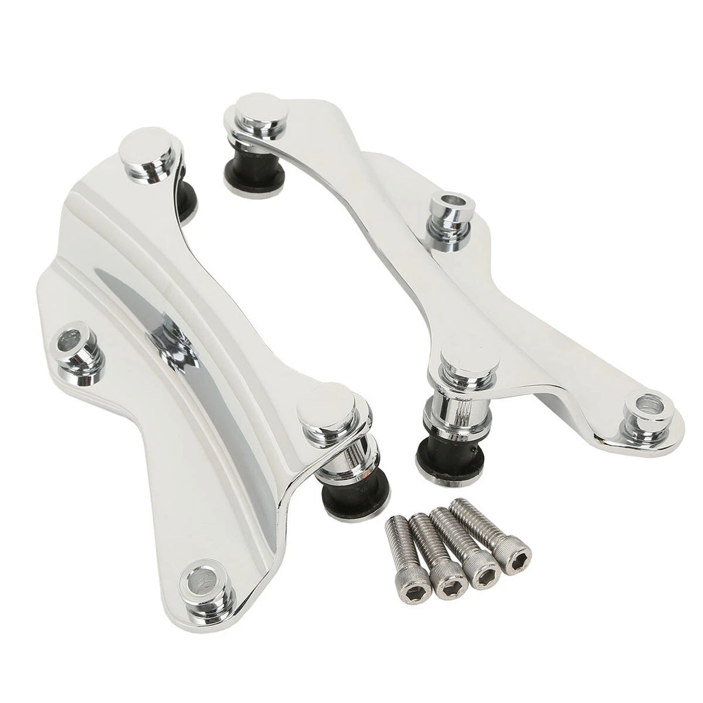 4 Point Docking Hardware Kit for Harley Street Road Glide (2014–2026) Chrome/Black