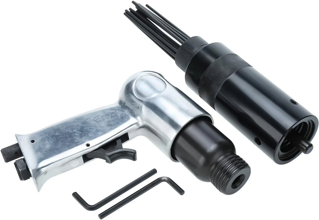Compact Air Needle Scaler Pneumatic Tool for Rust Removal (19 Needles)