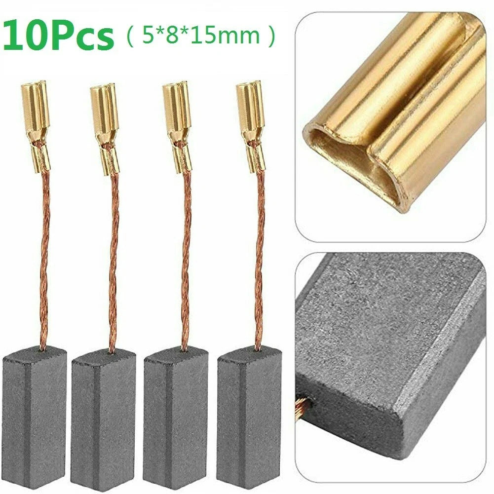 10PCS Carbon Brushes for Angle Grinder (15mm x 8mm x 5mm)