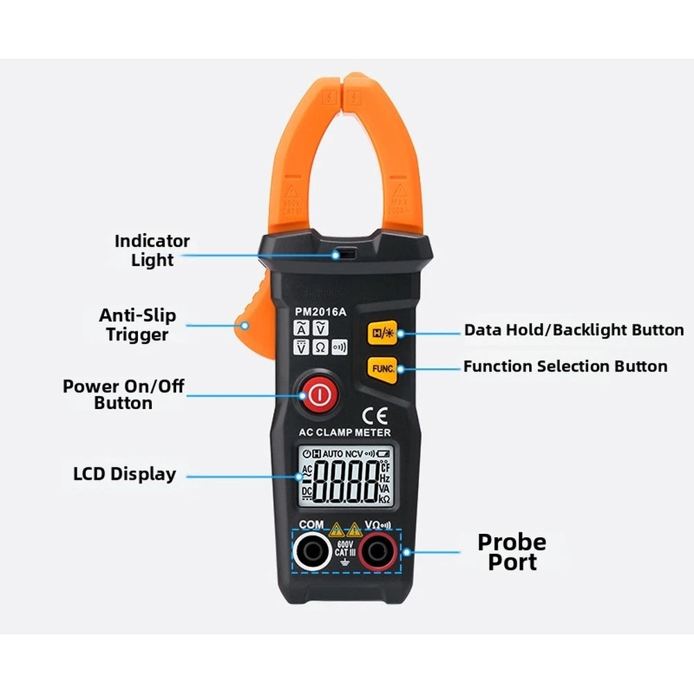 200A Clamp Meter for Voltage Resistance Testing