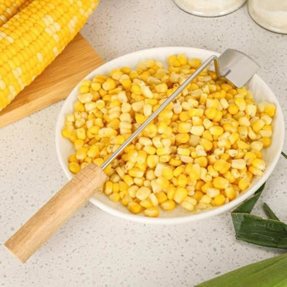 2X Corn Cob Peeler Stainless Steel Tool for Quick Kernel Removal