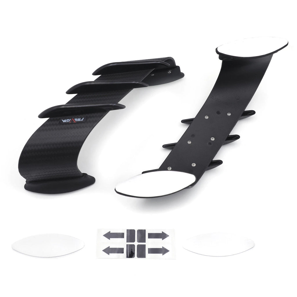 Universal Motorcycle Front Fairing Winglets Side Spoilers (Fits Most Models)