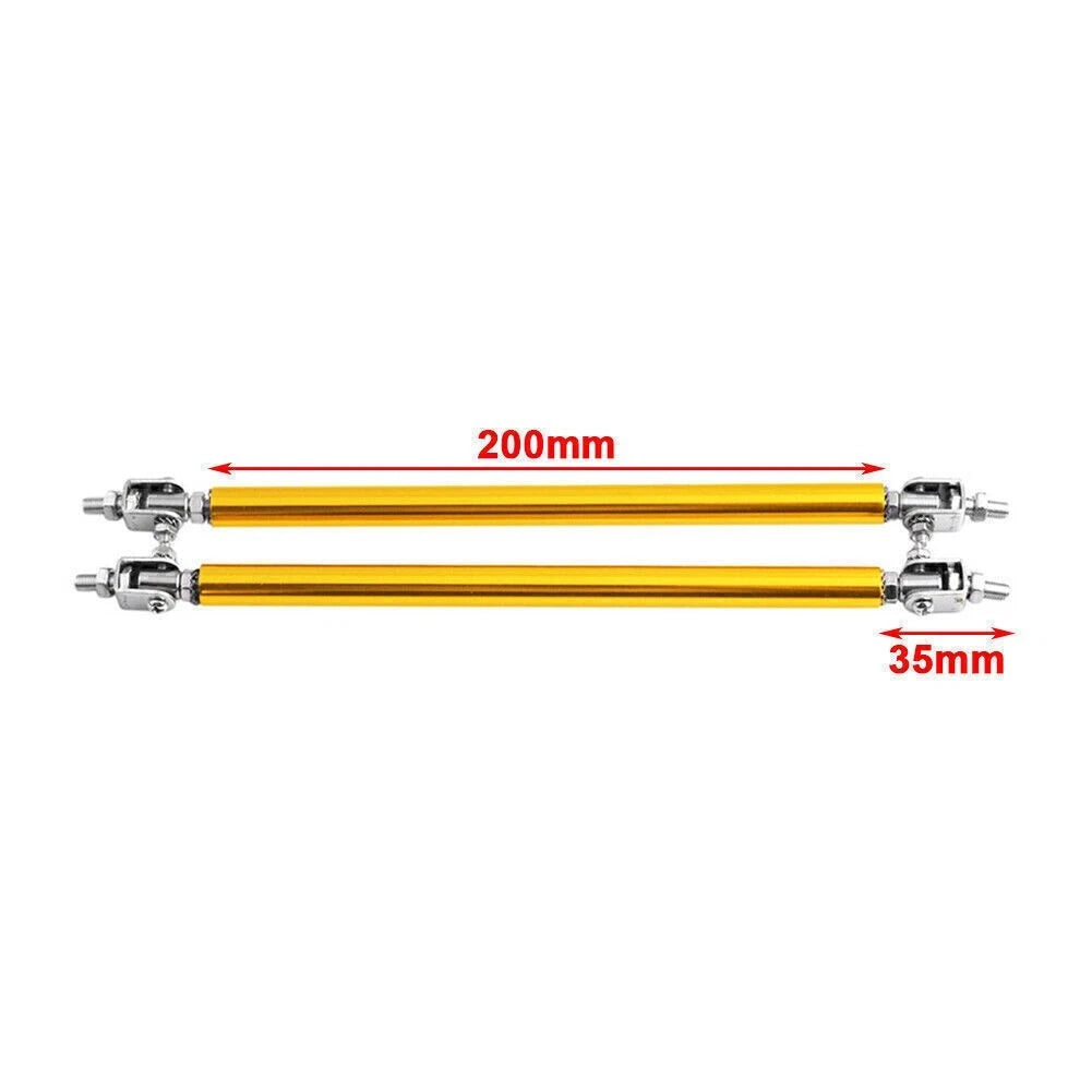 Adjustable Front Bumper Lip Splitter Strut Rod Tie Support Bar for Universal